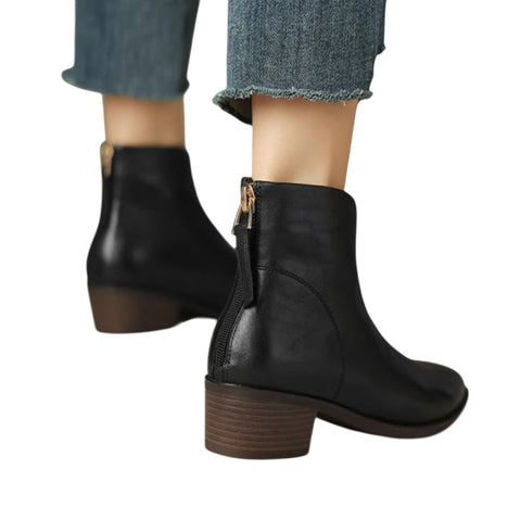Theresa | Luxuriöse Stiefeletten mit niedrigem Absatz