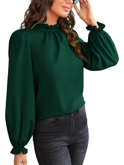 Aylin | Bluse mit Rüschenkragen