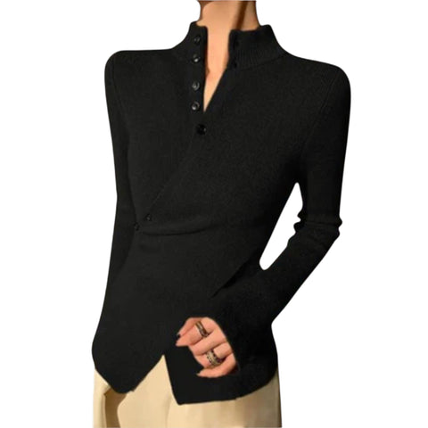 Michiko | Eleganter Slim Fit Strickpullover