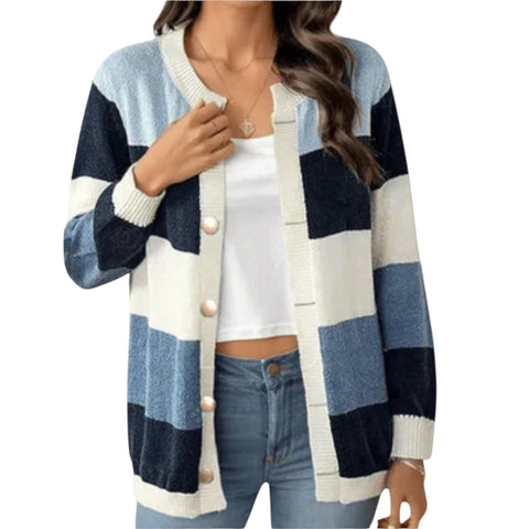 Mireya | Gestreifte Strickjacke