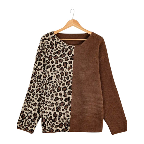 Liora | Lässiger Pullover mit Leo-Design