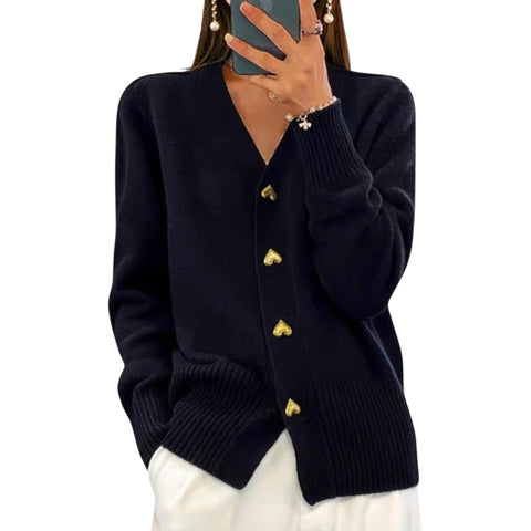 Marij | Pullover mit V-Ausschnitt im Vintage-Look