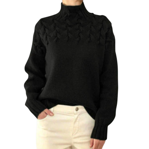 Talia | Pullover mit Zopfstrick-Detail