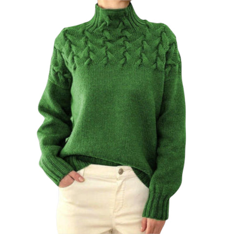 Talia | Pullover mit Zopfstrick-Detail