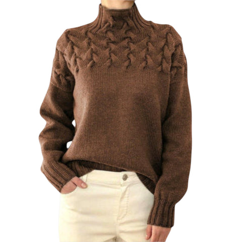 Talia | Pullover mit Zopfstrick-Detail