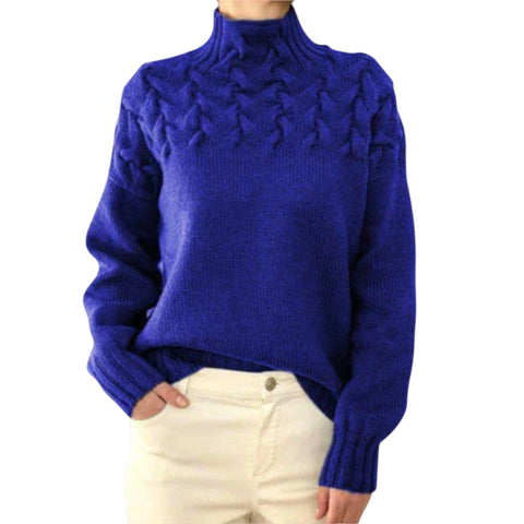 Talia | Pullover mit Zopfstrick-Detail