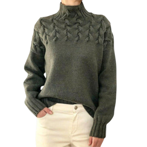 Talia | Pullover mit Zopfstrick-Detail