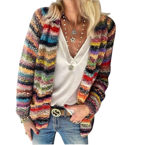 Birgitte | Lebhafte und Gemütliche Strickjacke