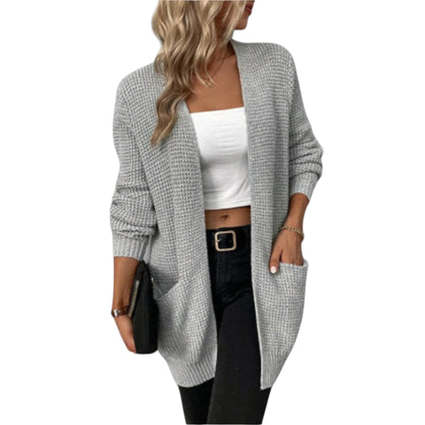 Ilayda | Lässiger Strick-Cardigan mit Taschen