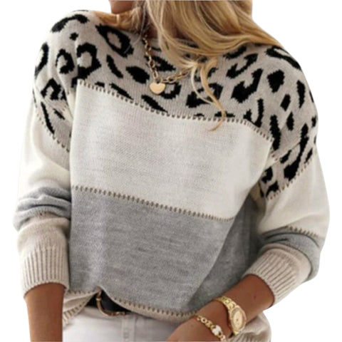 Tamara | Lässiger Pullover mit Leo-Design