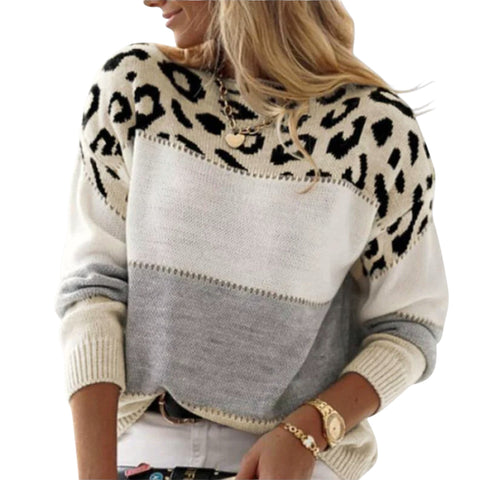 Tamara | Lässiger Pullover mit Leo-Design