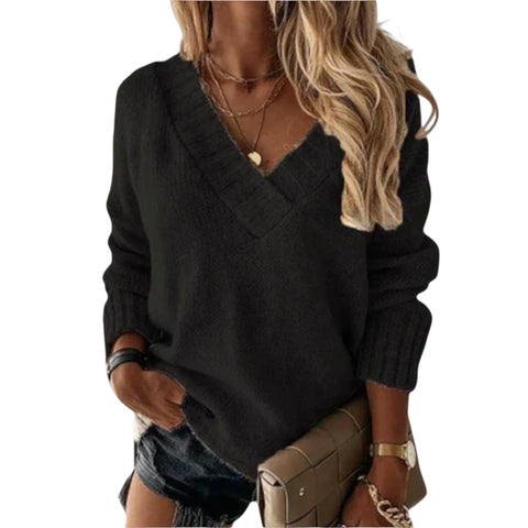 Liviana | Kuscheliger V-Schnitt Pullover