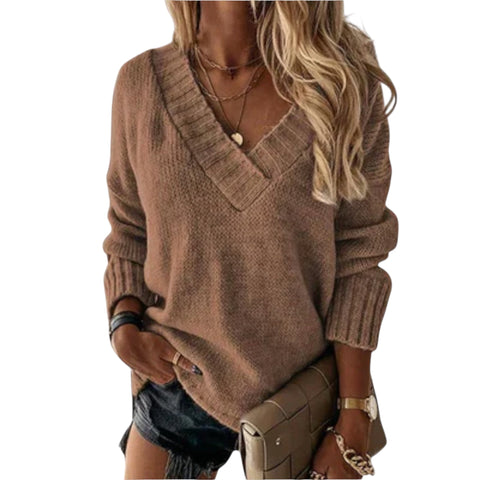 Liviana | Kuscheliger V-Schnitt Pullover