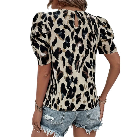 Meliselle | Bluse mit Leopardenprint