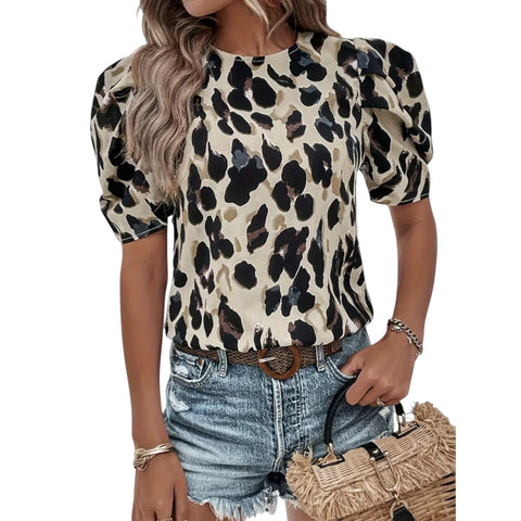 Meliselle | Bluse mit Leopardenprint