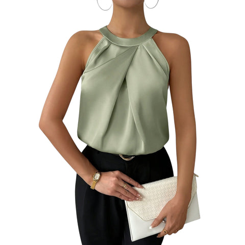 Arlisse | Schicke Satinbluse mit Off-Shoulder-Design
