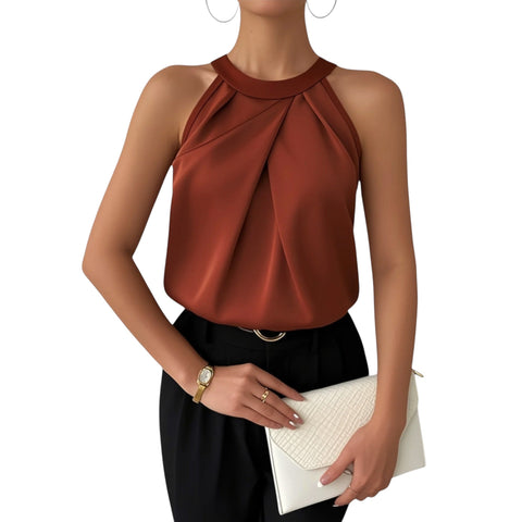 Arlisse | Schicke Satinbluse mit Off-Shoulder-Design
