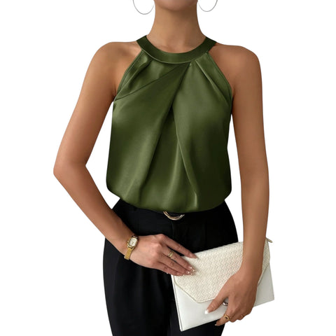 Arlisse | Schicke Satinbluse mit Off-Shoulder-Design