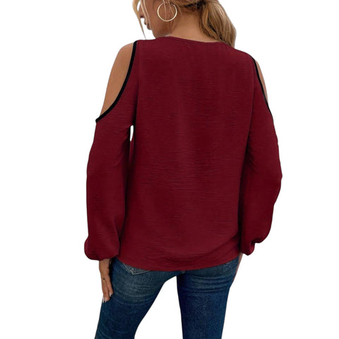 Avenia | Bluse mit quadratischem Ausschnitt