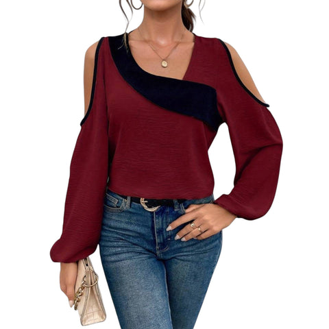 Avenia | Bluse mit quadratischem Ausschnitt