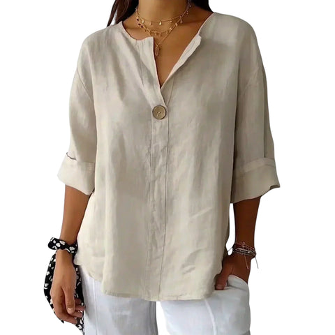 Altheline | Stilvolle Bluse mit V-Ausschnitt