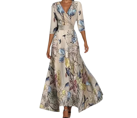 Regula | Luxuriöses Blumenkleid