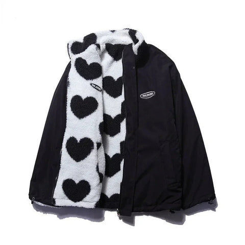 Kanika – Wendejacke Mit Herz Muster