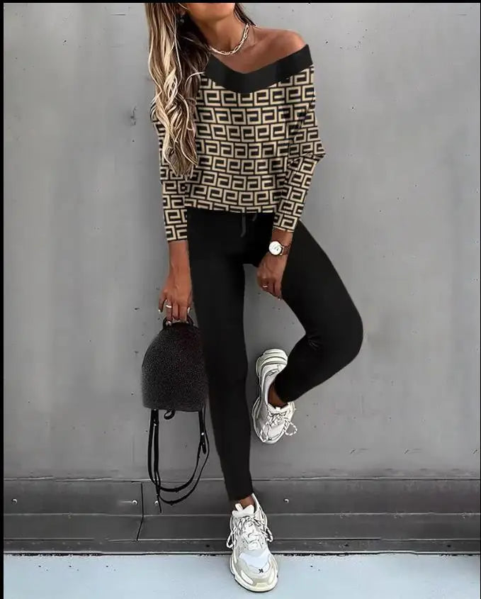 Zanira – Edles Co-Ord-Set mit Gigotärmeln + Hose