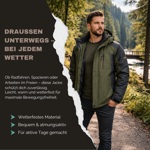 WIND- UND WASSERDICHTE JACKE - OUTDOOR