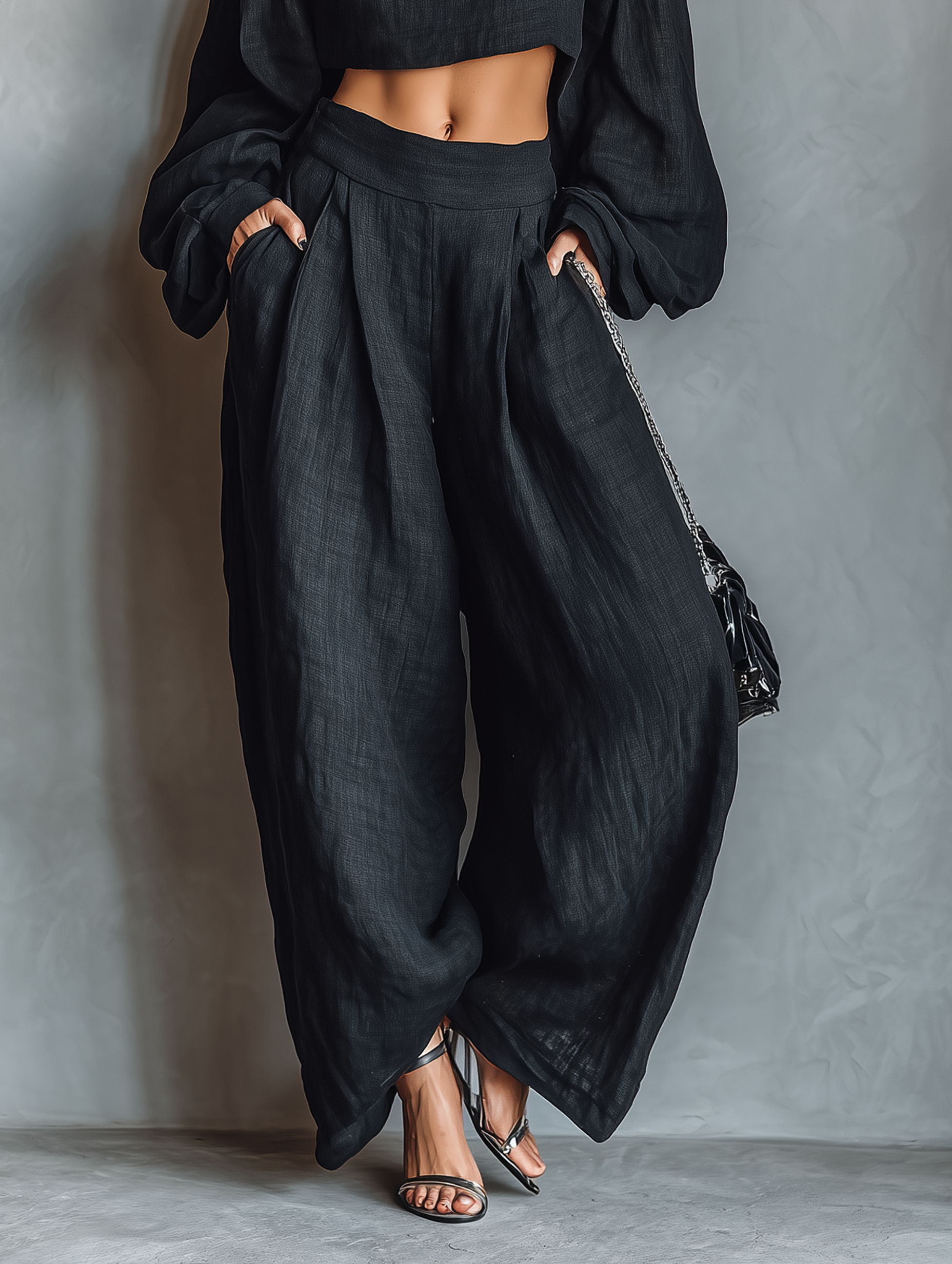 Tess™ | Schulterfreies Set mit weitem Hosen