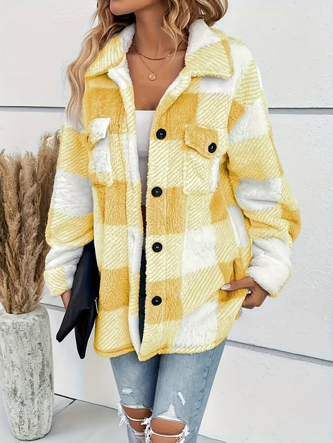 PlaidCozy™ – Flauschige karierte Winterjacke