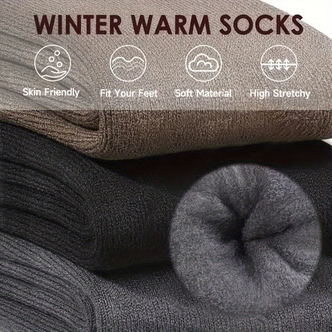 FrostWalk™ – 3-Paar flauschige, dicke Herren-Winterthermosocken