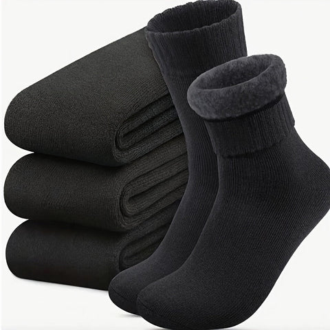 FrostWalk™ – 3-Paar flauschige, dicke Herren-Winterthermosocken