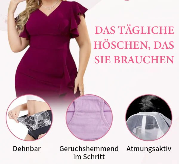 🔥Damen-Slip mit hoher Taille und Bauchkontrolle in Übergröße