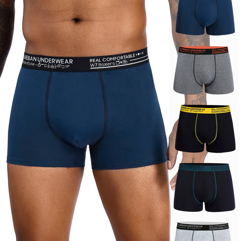 FlexCotton™ – 5er-Set bequeme, atmungsaktive Herren-Boxershorts