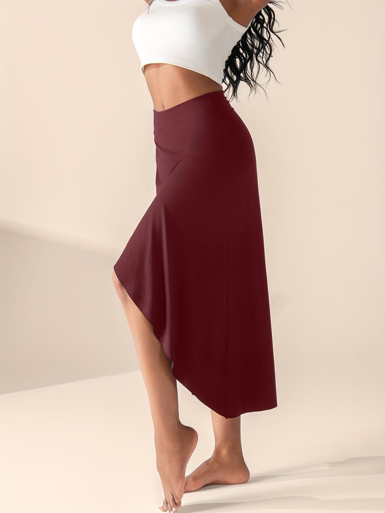 Eleganter Damen-Rock mit integrierten Shorts & Taschen