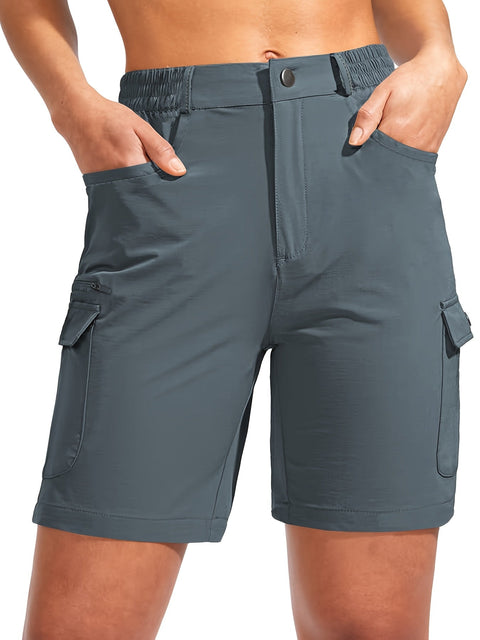 Damen Quick-Dry Cargo-Shorts mit 7-Taschen-Design