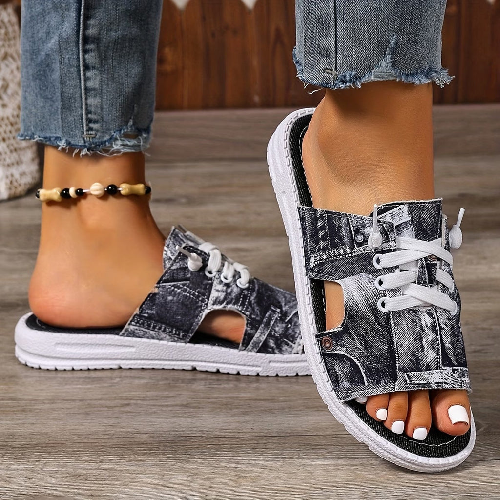Damen Mules mit Flachsohle, casual & elegant mit bequemer Sohle