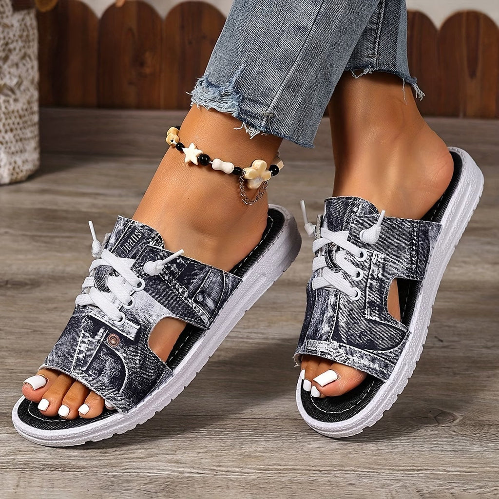 Damen Mules mit Flachsohle, casual & elegant mit bequemer Sohle