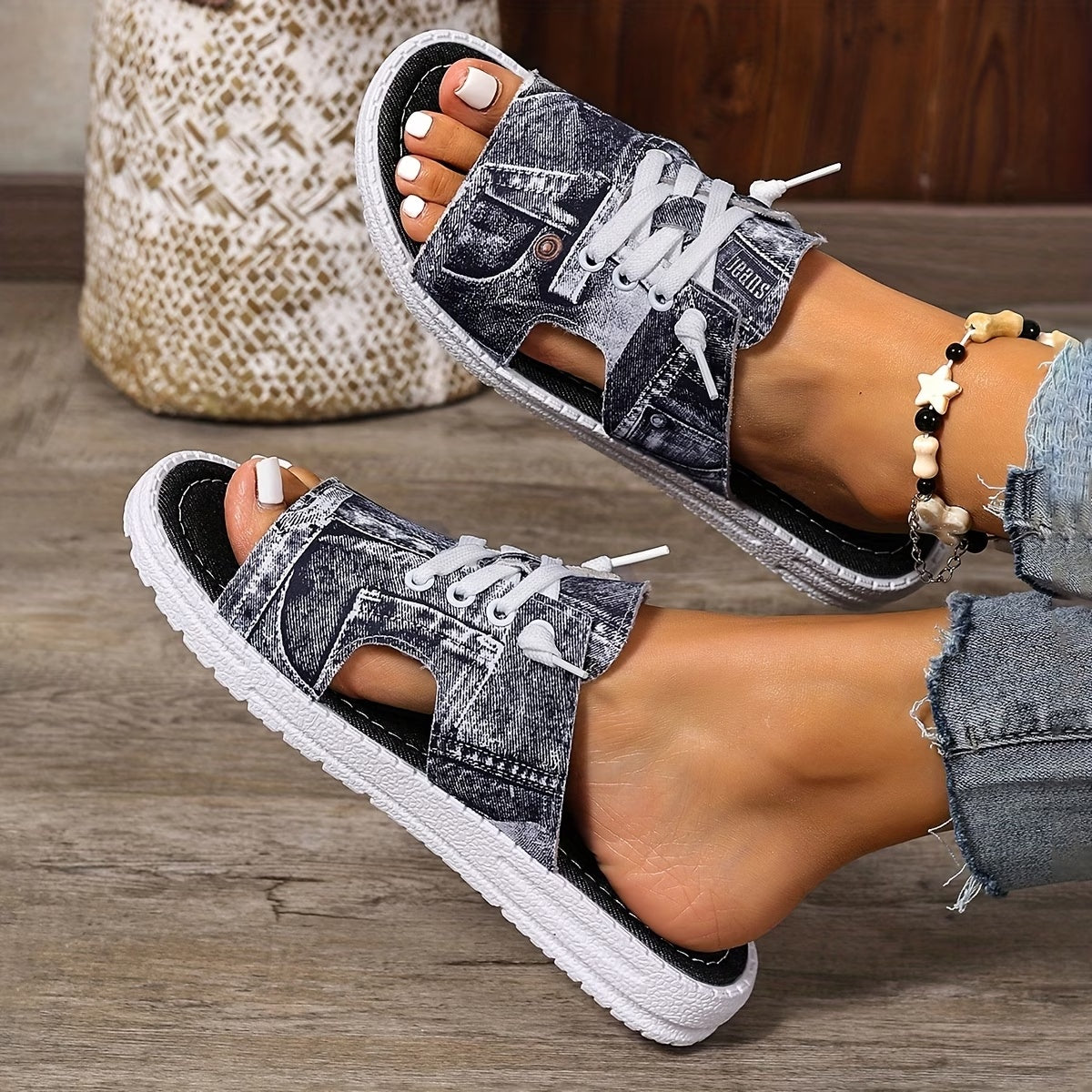 Damen Mules mit Flachsohle, casual & elegant mit bequemer Sohle