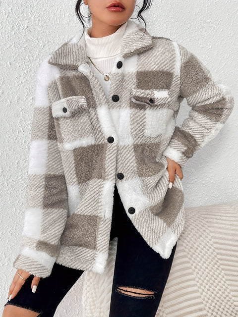 PlaidCozy™ – Flauschige karierte Winterjacke