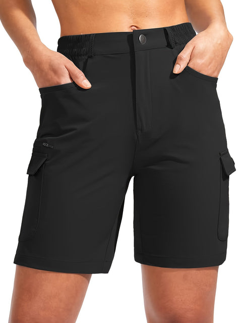 Damen Quick-Dry Cargo-Shorts mit 7-Taschen-Design