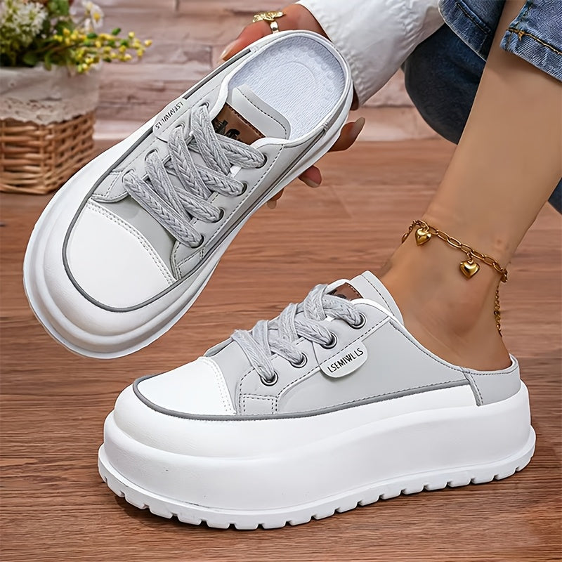 Luna – Damen-Plateau-Slipper mit sportlich-elegantem Look
