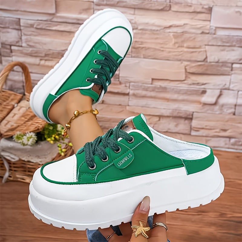 Luna – Damen-Plateau-Slipper mit sportlich-elegantem Look