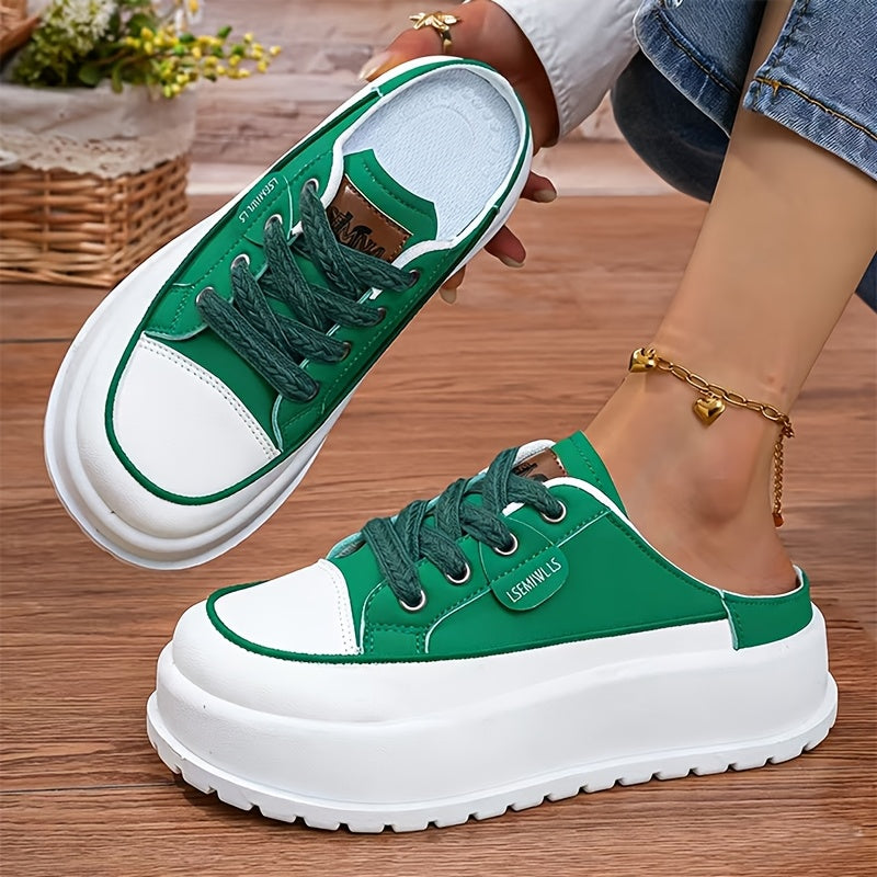 Luna – Damen-Plateau-Slipper mit sportlich-elegantem Look