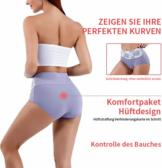 🔥Damen-Slip mit hoher Taille und Bauchkontrolle in Übergröße