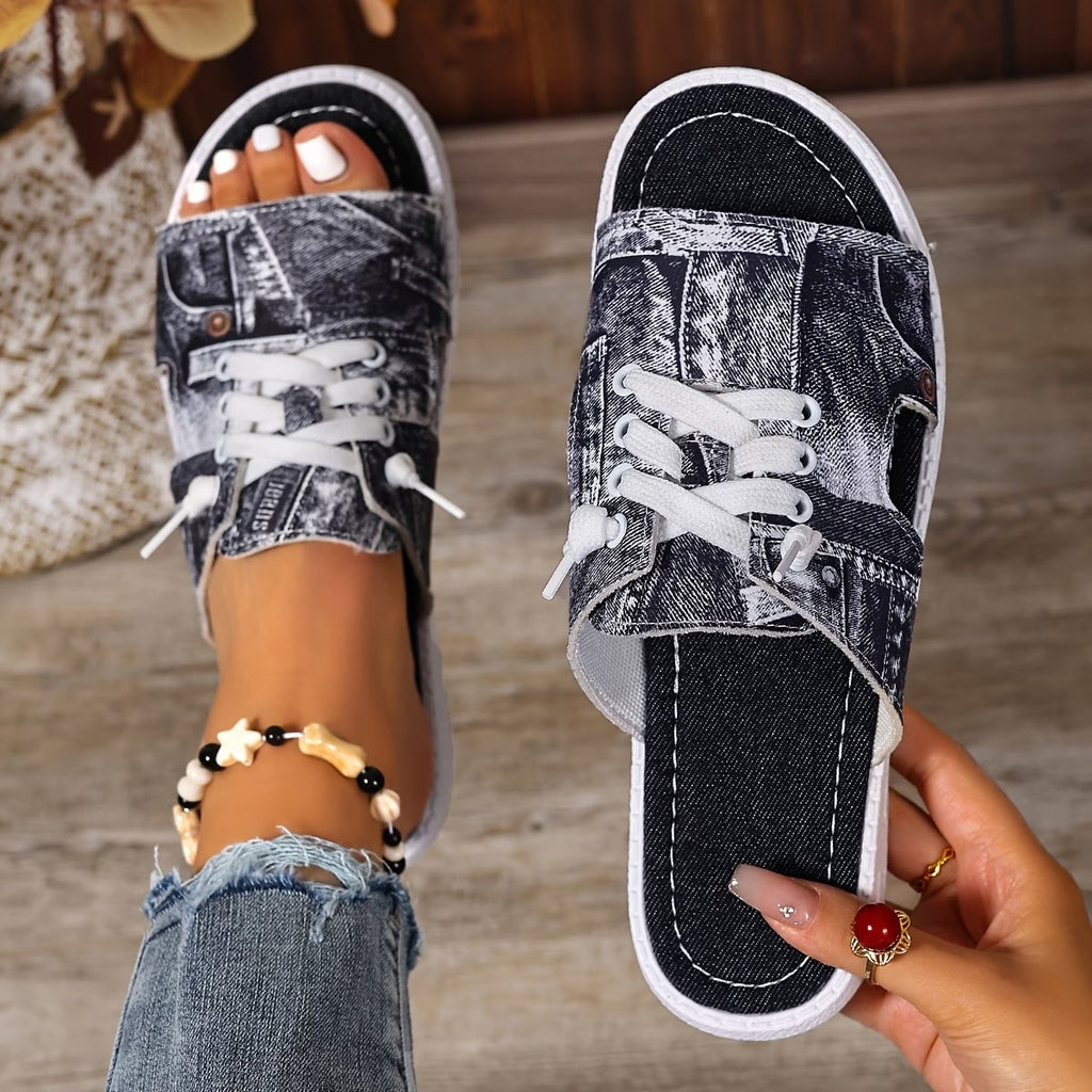 Damen Mules mit Flachsohle, casual & elegant mit bequemer Sohle