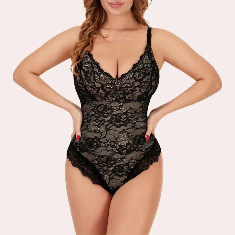 Silhouettea™ – Formender Spitzen-Bodysuit