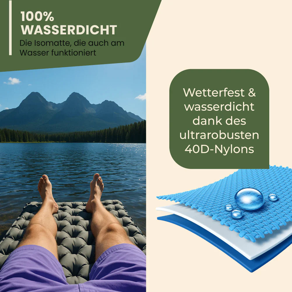 Superleichte und kompakte Isomatte – ideal für Reisen