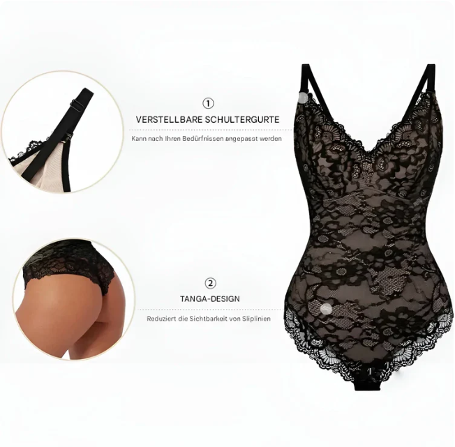 Silhouettea™ – Formender Spitzen-Bodysuit